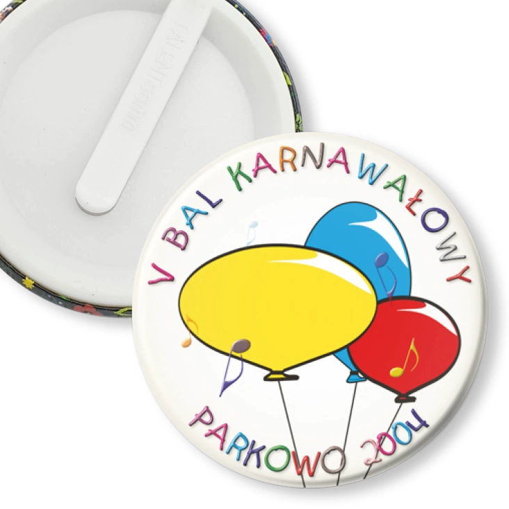 przypinka klips V Bal Karnawałowy w Parkowie