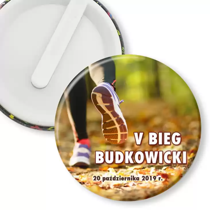 przypinka klips V Bieg Budkowicki