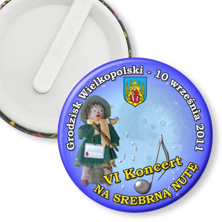 przypinka klips VI Koncert Na Srebrną Nutę 2011