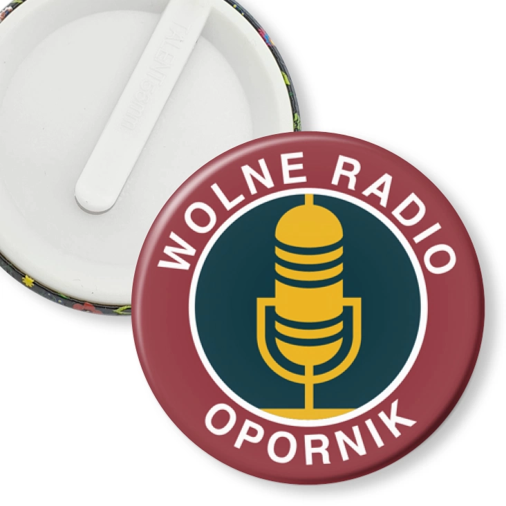 przypinka klips Wolne Radio Opornik