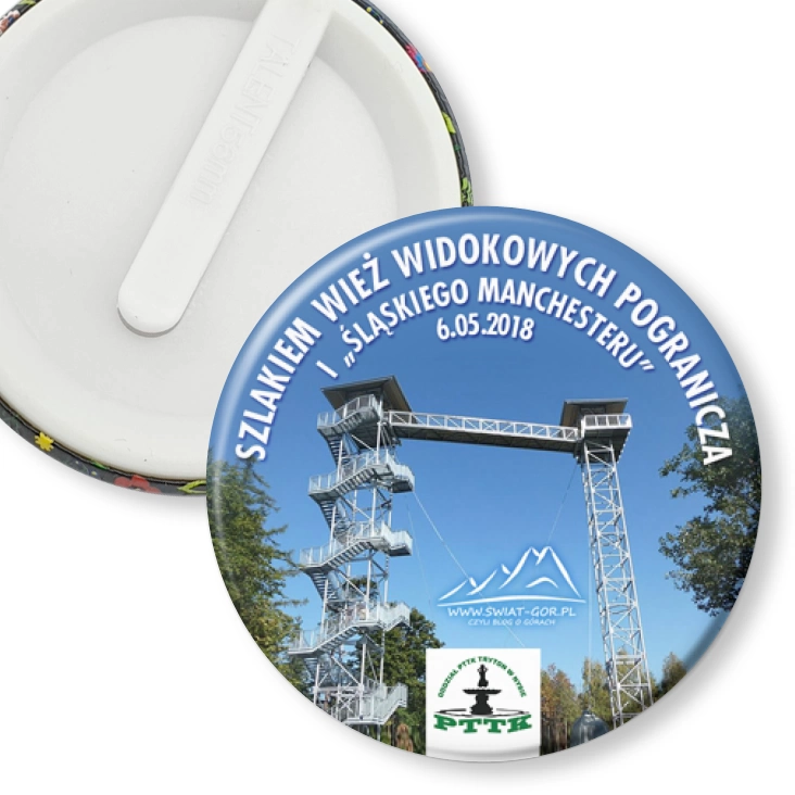 przypinka klips Wycieczka kolejką wąskotorową