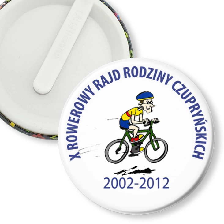 przypinka klips X Rajd Rowerowy Rodziny Czurpyńskich