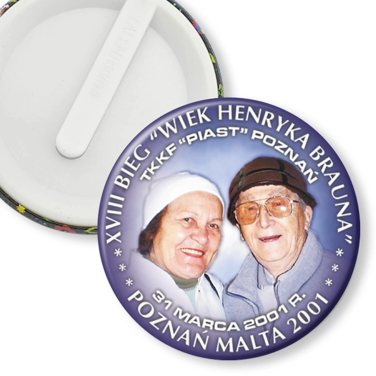 przypinka klips XVIII Bieg Wiek Henryka Brauna