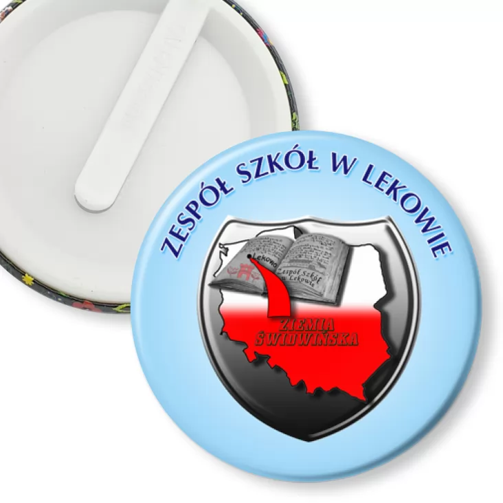 przypinka klips Zespół Szkół w Lekowie