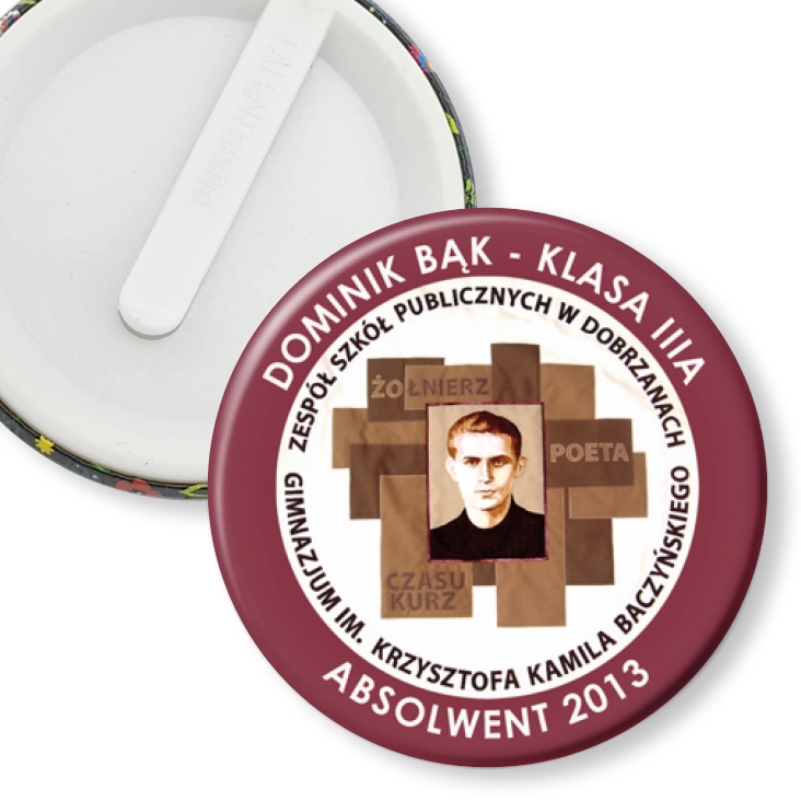 przypinka klips ZSP w Dobrzanach - Absolwent 2011
