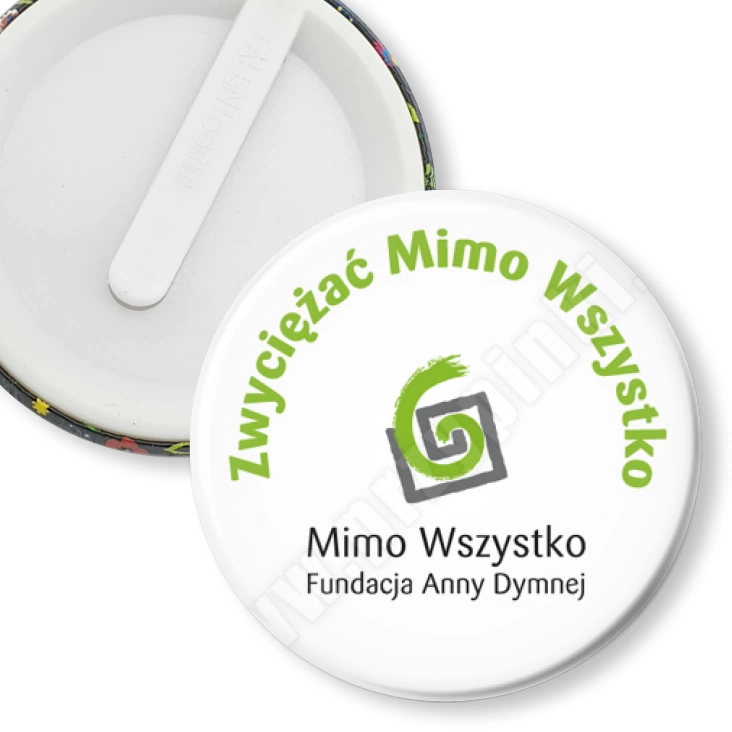przypinka klips Zwyciężać Mimo Wszystko