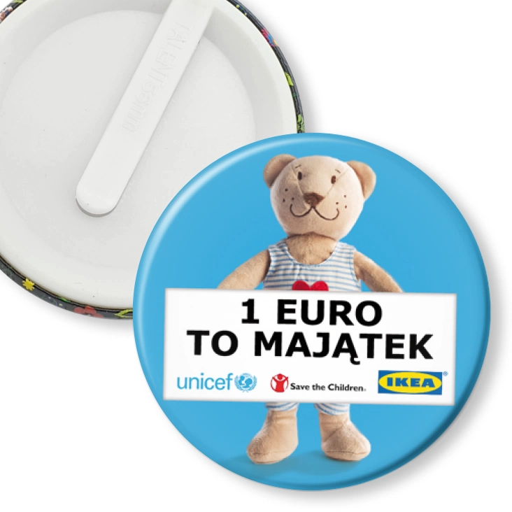 przypinka klips 1 euro to majątek