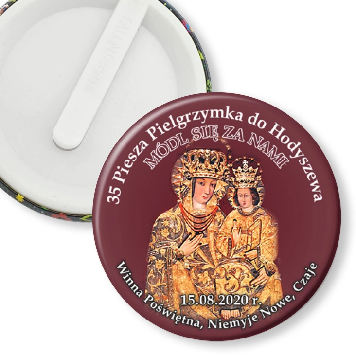 przypinka klips 35 Piesza Pielgrzymka do Hodyszewa