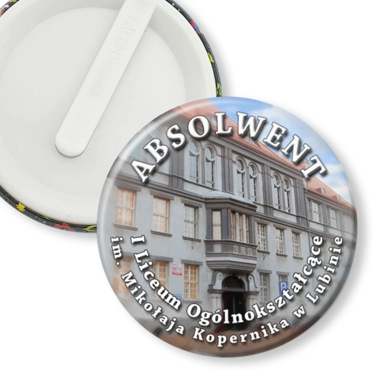 przypinka klips Absolwenci LO1 Lubin