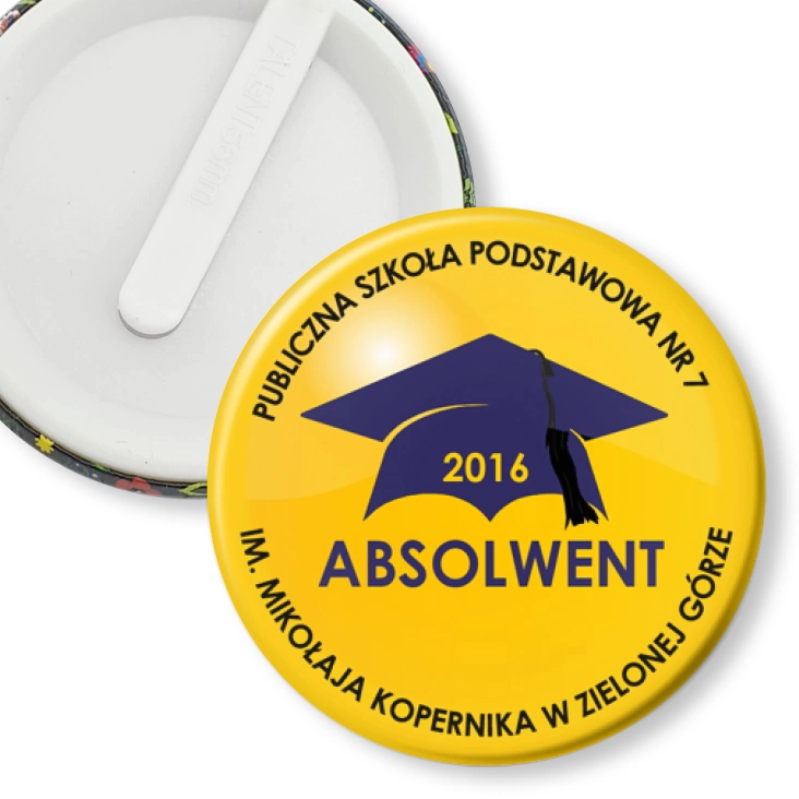 przypinka klips Absolwent