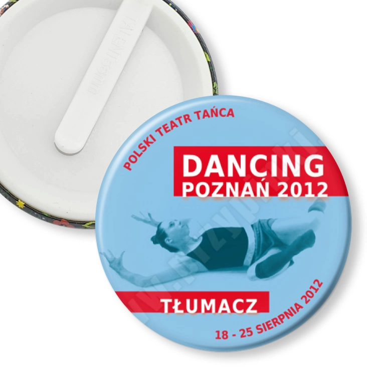 przypinka klips Dancing Poznań 2012 - tłumacz