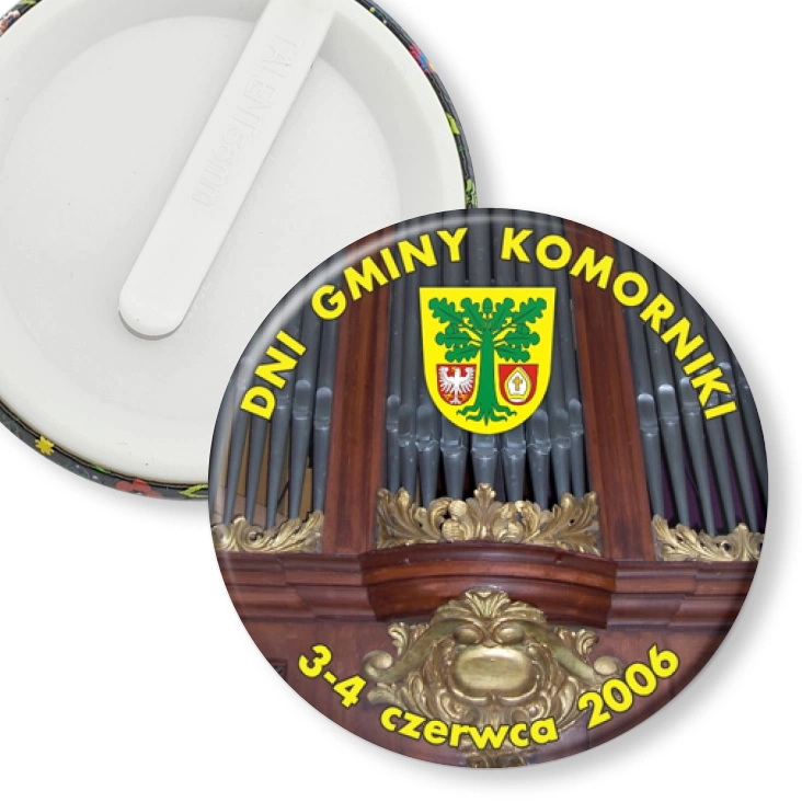 przypinka klips Dni Gminy Komorniki
