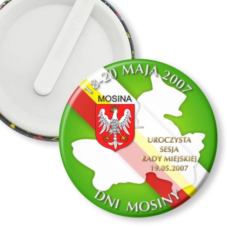 przypinka klips Dni Mosiny - Uroczysta Sesja Rady Miejskiej