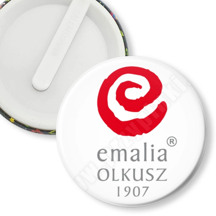 przypinka klips Emalia