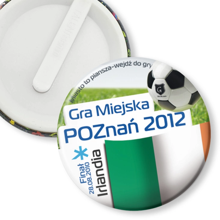przypinka klips Gra Miejska - Poznań 2012 - Irlandia