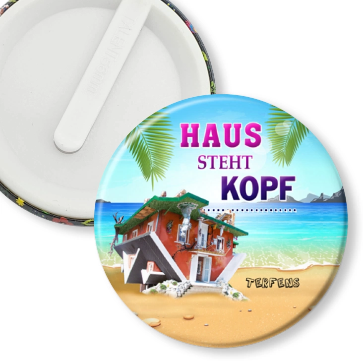 przypinka klips Haus Steht Kopf