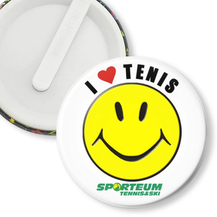 przypinka klips I love tenis
