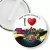 Przypinka klips I love ZumbAtomic