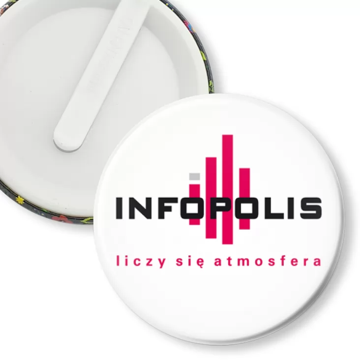 przypinka klips Infopolis - liczy się atmosfera