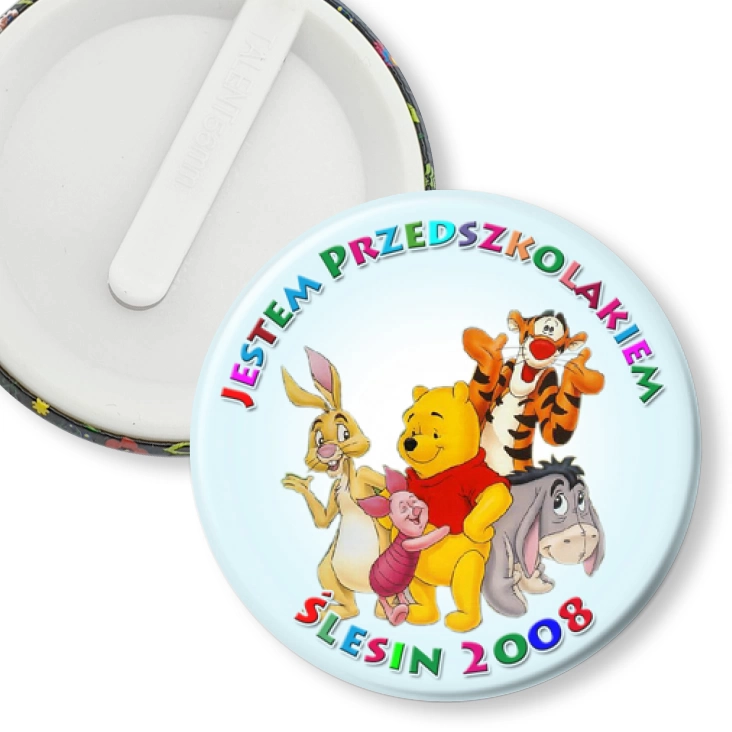przypinka klips Jestem Przedszkolakiem Ślesin 2008