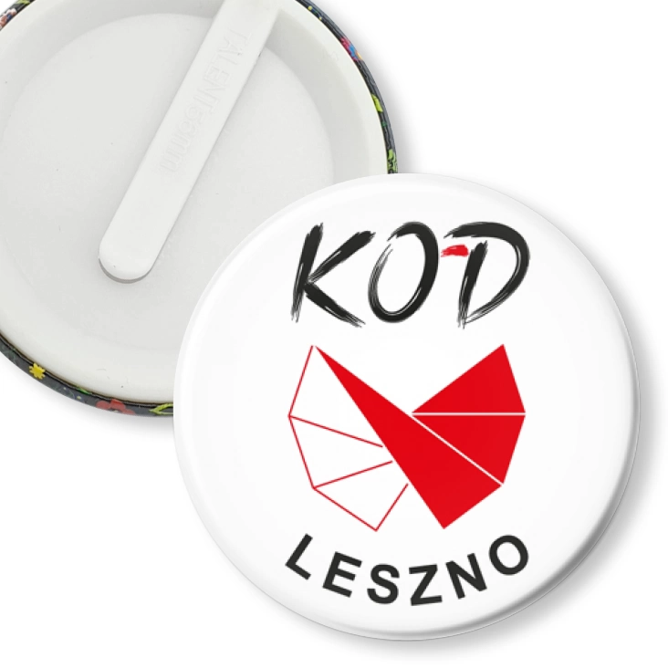 przypinka klips Kod Leszno