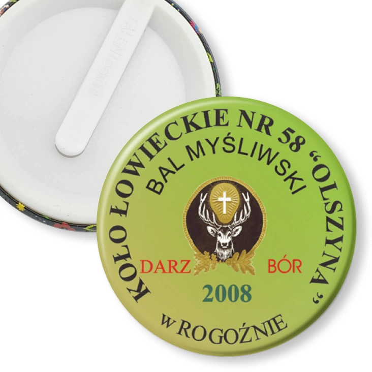 przypinka klips Koło Łowieckie Olszyna Rogoźno