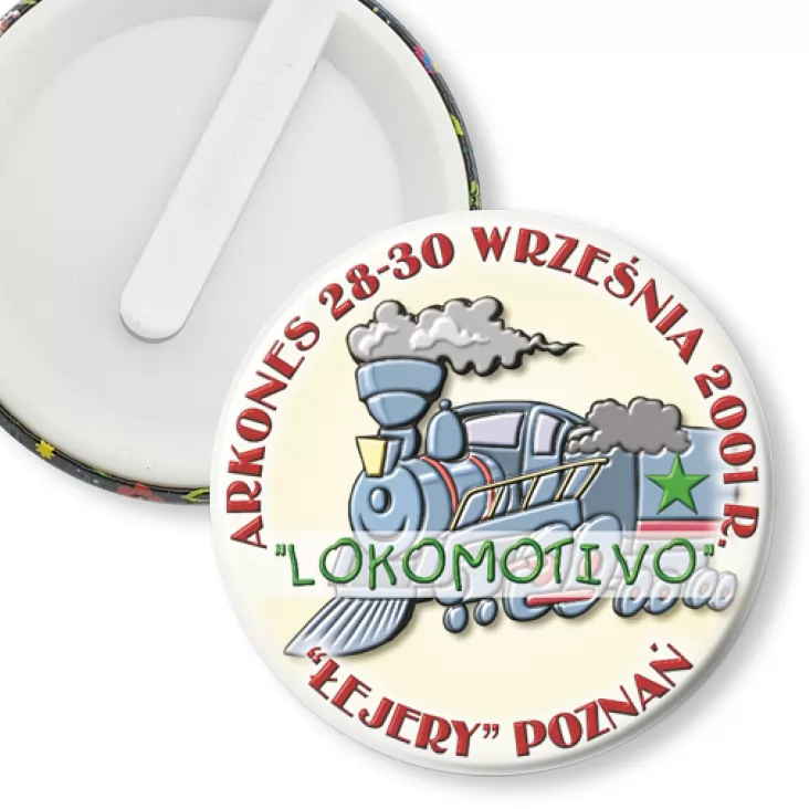 przypinka klips LOKOMOTIVO Łejery Poznań 2001