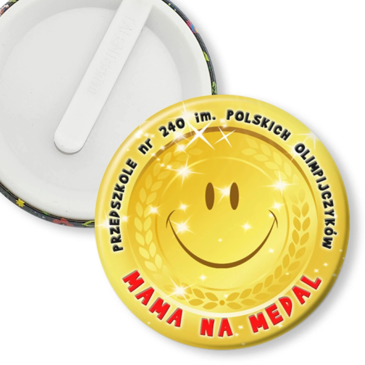 przypinka klips Mama na medal