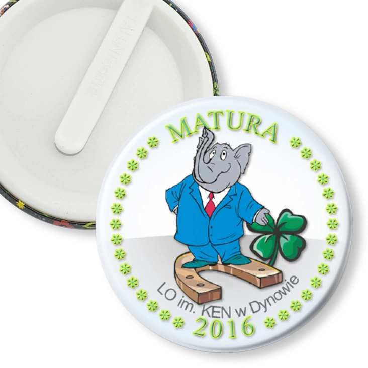 przypinka klips Matura - LO im. KEN w Dynowie