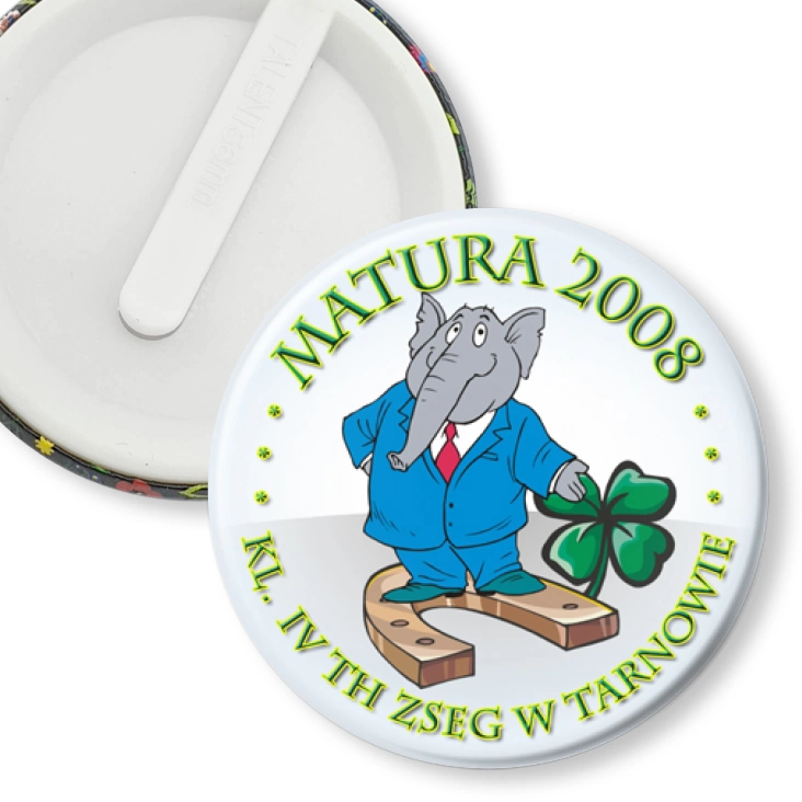 przypinka klips Matura 2008 TH w Tarnowie