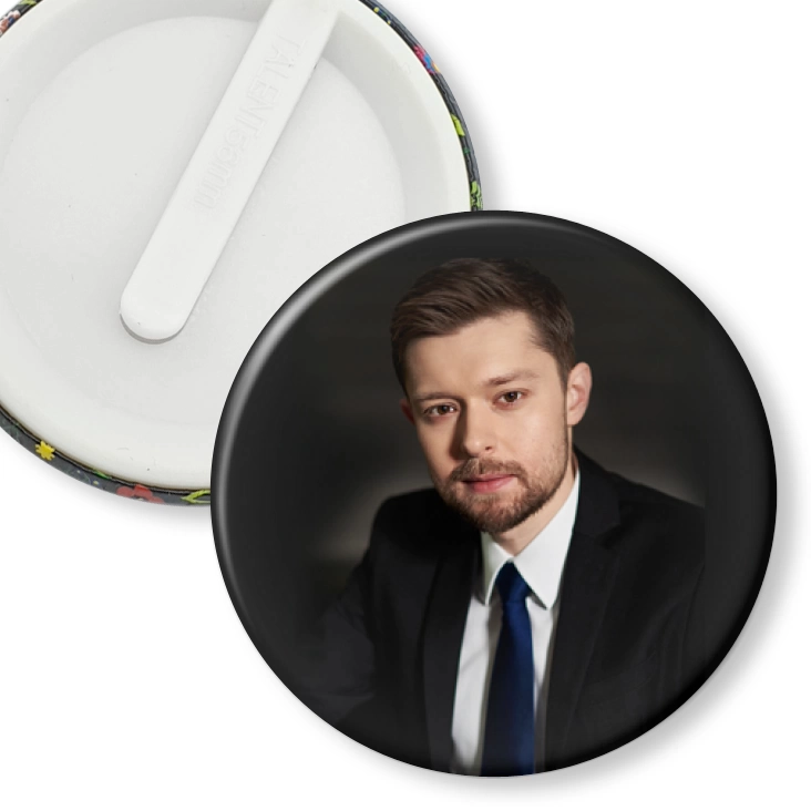 przypinka klips Mężczyzna