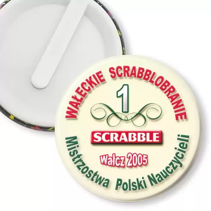 przypinka klips Mistrzostwa Polski Nauczycieli - Scrabble 2005