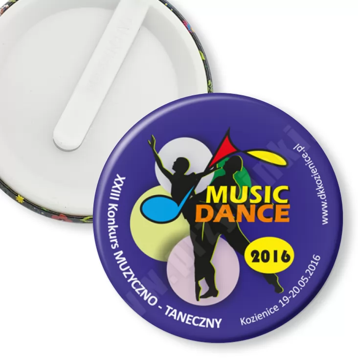 przypinka klips Music Dance 2016