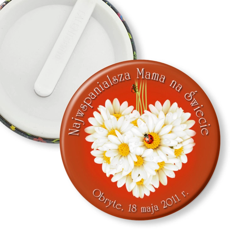 przypinka klips Najwspanialsza Mama na Świecie