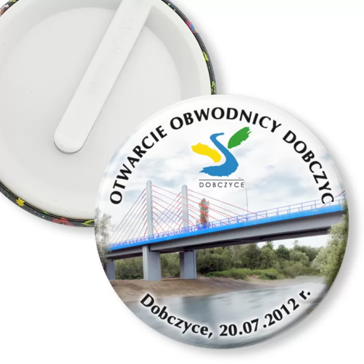 przypinka klips Otwarcie obwodnicy Dobczyc