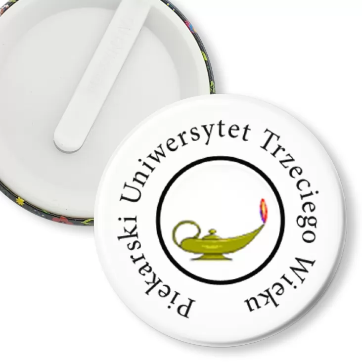 przypinka klips Piekarski Uniwersytet Trzeciego Wieku