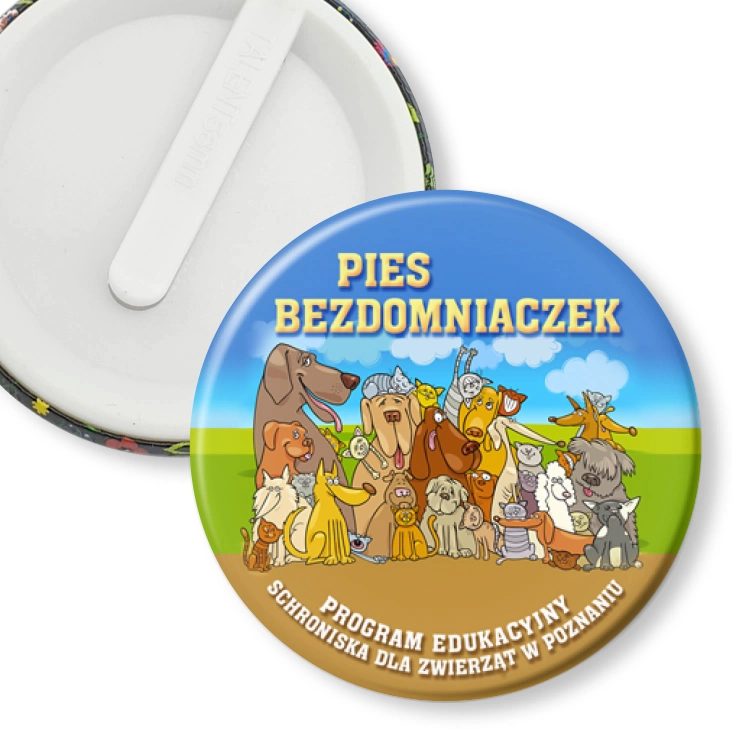 przypinka klips Pies Bezdomniaczek