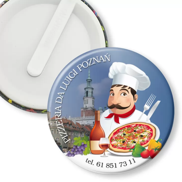 przypinka klips Pizzeria da Luigi