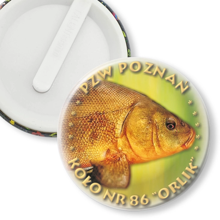 przypinka klips PZW Poznań - Koło nr 86 Orlik