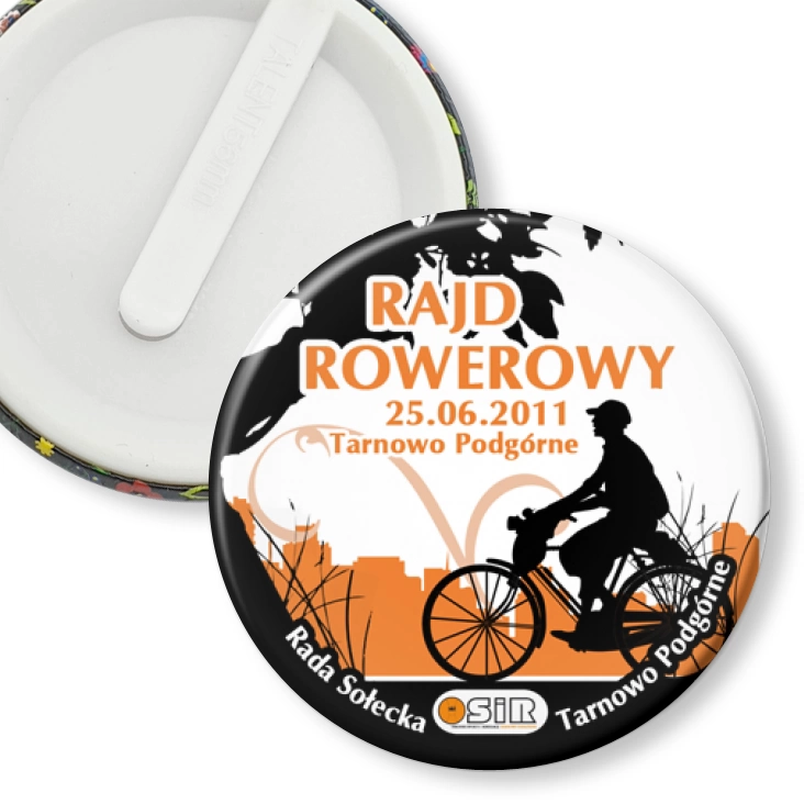 przypinka klips Rajd Rowerowy Tarnowo Podgórne