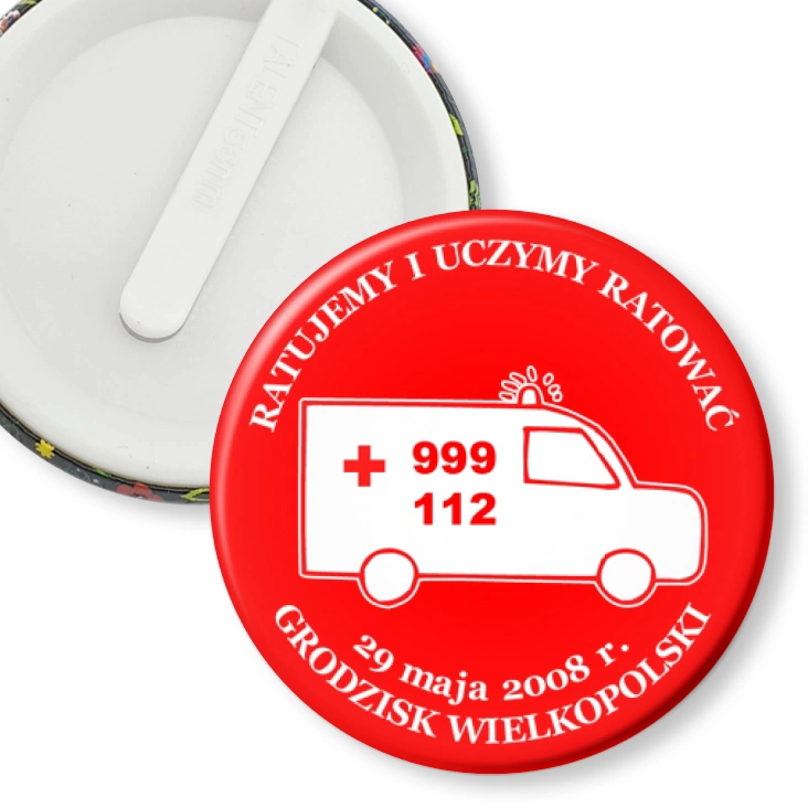przypinka klips Ratujemy i uczymy ratować