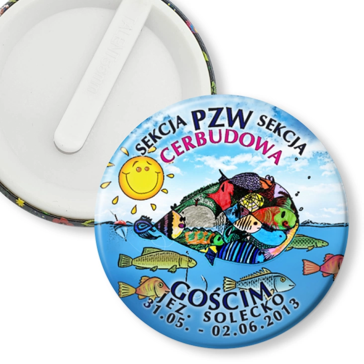 przypinka klips Sekcja PZW Cerbudowa