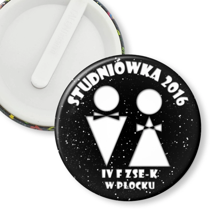 przypinka klips Studniówka - IV F ZSE-K w Płocku