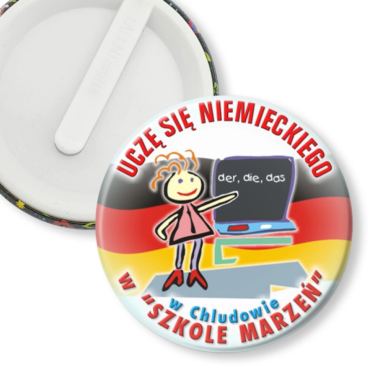 przypinka klips Szkoła Marzeń w Chludowie
