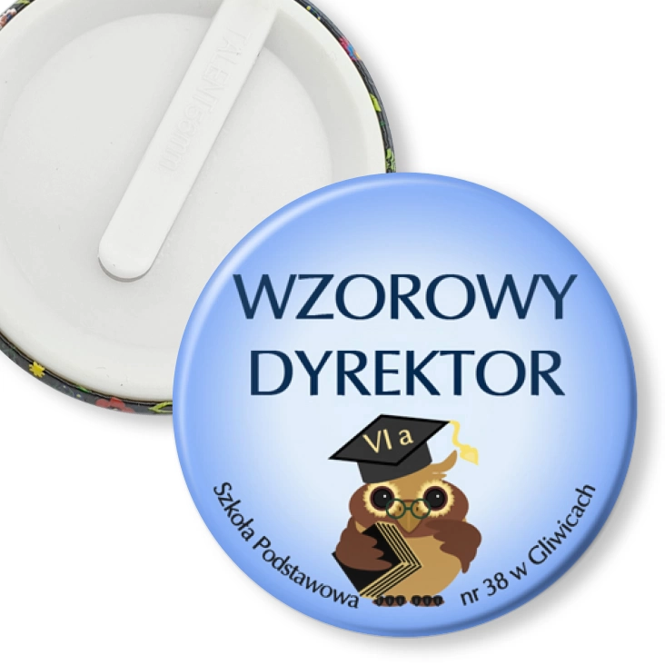 przypinka klips Szkoła Podstawowa w Gliwicach
