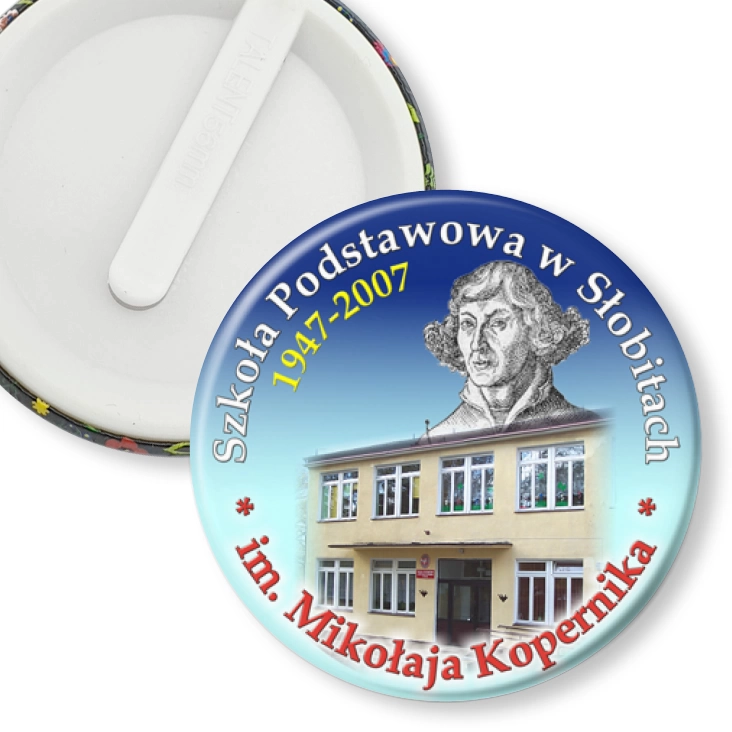 przypinka klips Szkoła Podstawowa w Słobitach