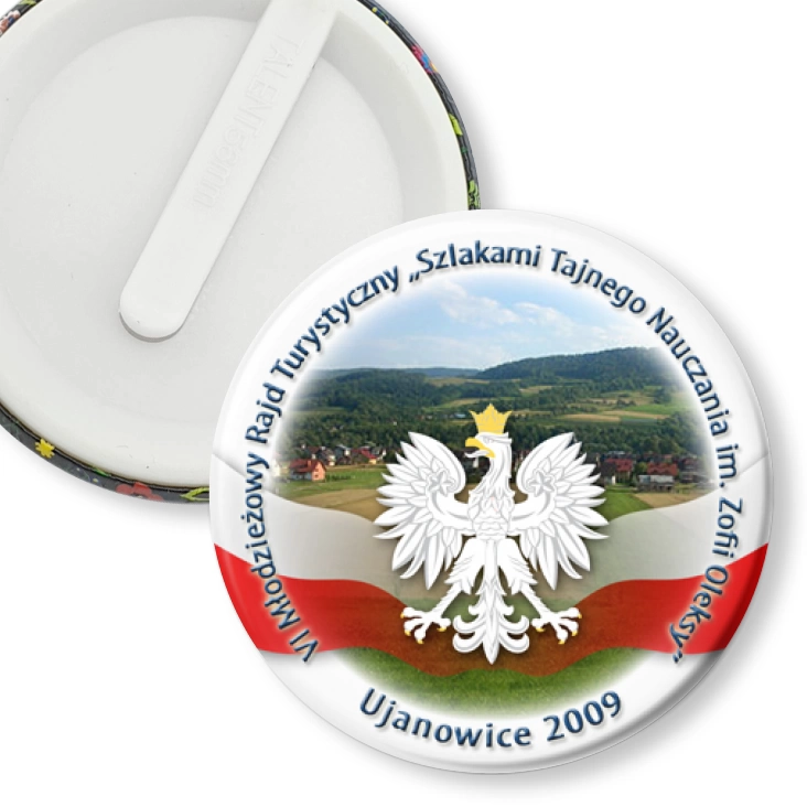 przypinka klips Szlakami Tajnego Nauczania im. Zofii Oleksy