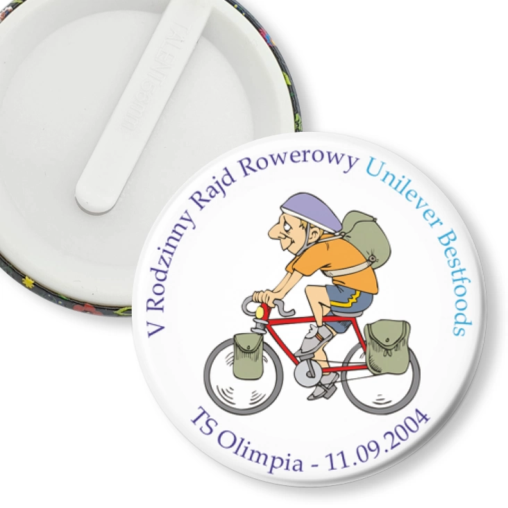 przypinka klips V Rodzinny Rajd Rowerowy Unilever Bestfoods
