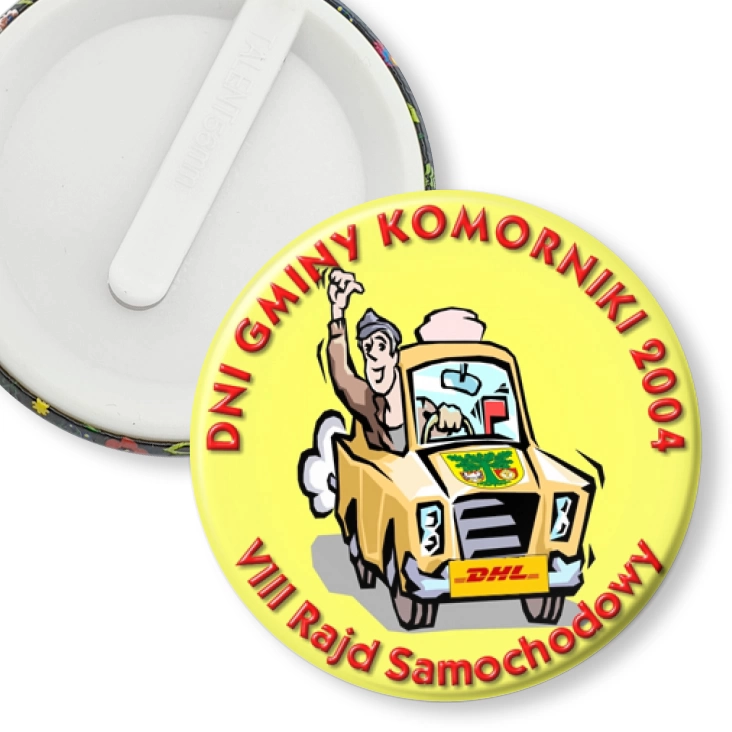 przypinka klips VIII Rajd Samochodowy