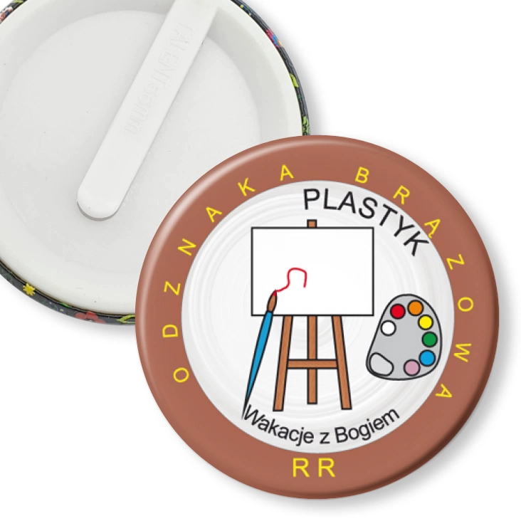przypinka klips Wakacje z Bogiem - Plastyk